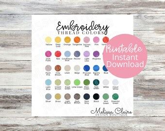 Image result for Brothread Embroidery Thread Color Chart