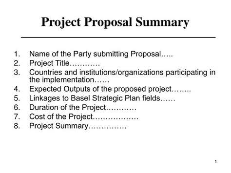 Image result for Project Proposal Summary Example