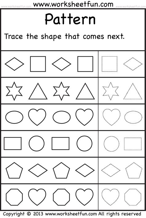 Image result for Abstract Pattern Worksheet for Kinder