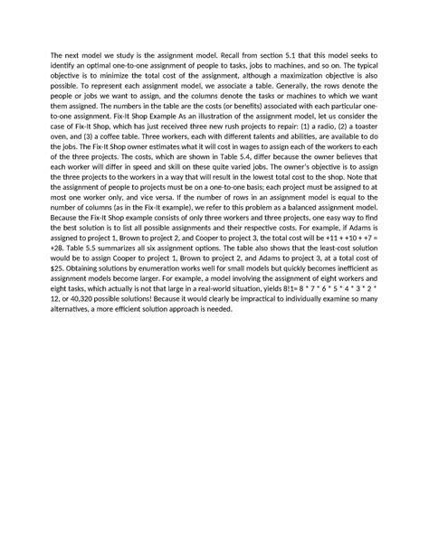 Toradh íomhá ar Assignment Model Application Information