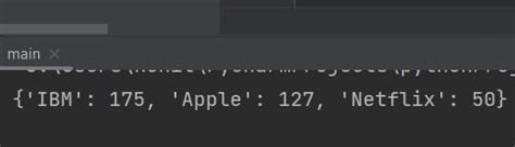 Toradh íomhá ar Dictionary in Python Zip
