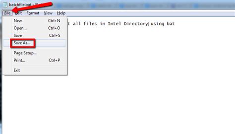 Image result for How to Save as a Batch File
