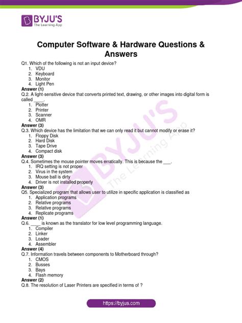 Computer System Questions and Answers PDF に対する画像結果