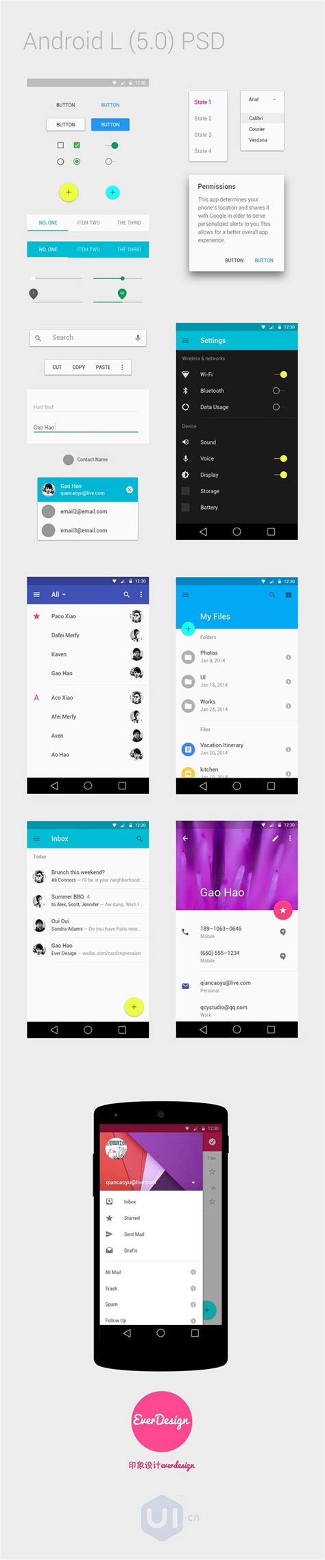 Image result for Android Material Design Message
