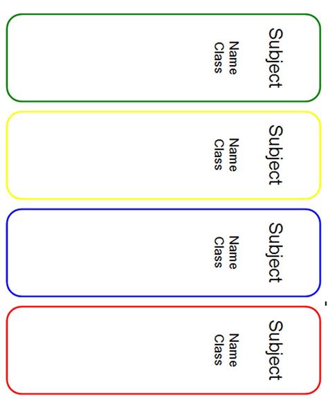 Image result for Box File Template Labelling