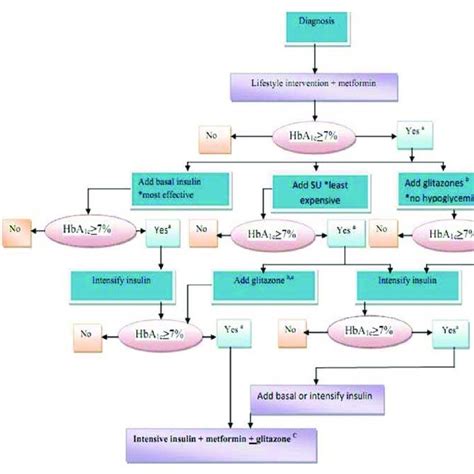 Image result for Type 2 Diabetes Algorithim