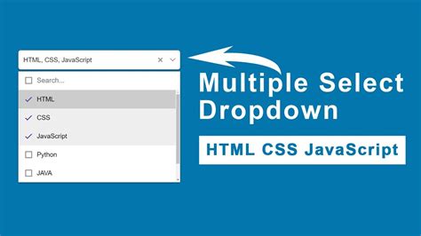 Image result for Multiple Selection HTML