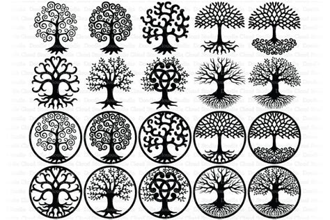 Toradh íomhá ar SVG Tree of Life Decals
