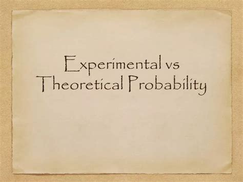 Image result for Theoretical vs Experimental Probability Formula