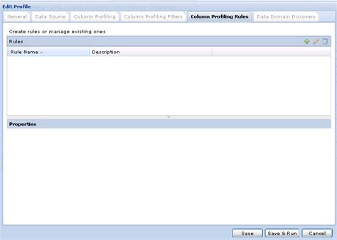 Informatica Profiling に対する画像結果