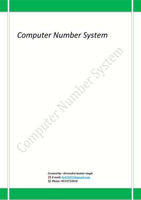Image result for Computer Number System Chart