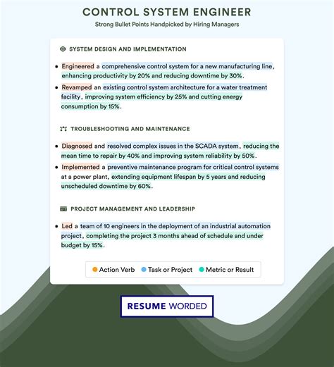 Image result for Resume Sample for Control System Engineering