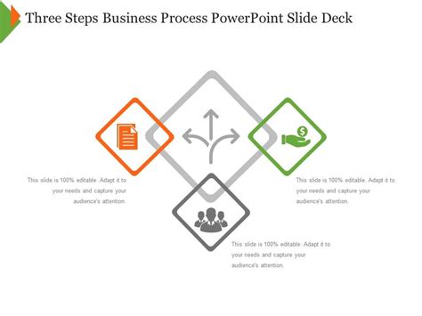 Toradh íomhá ar 3 Step Process Slide Deck