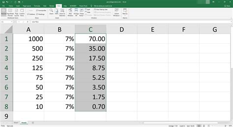 Image result for Excel Percentage Formula Cheat Sheet