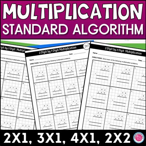 Image result for Multiplication Algorithm Pages Print Out Free