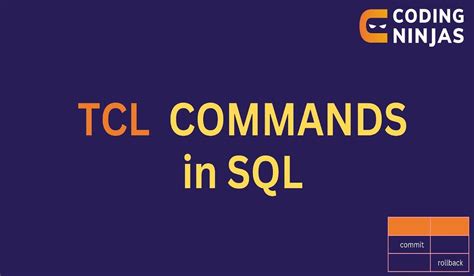 Toradh íomhá ar Tcl Commands SQL