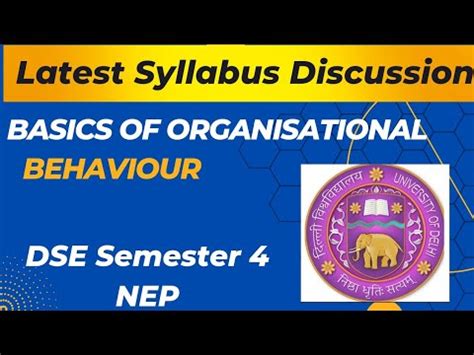 Image result for IGNOU Organization Behaviour Syllabus