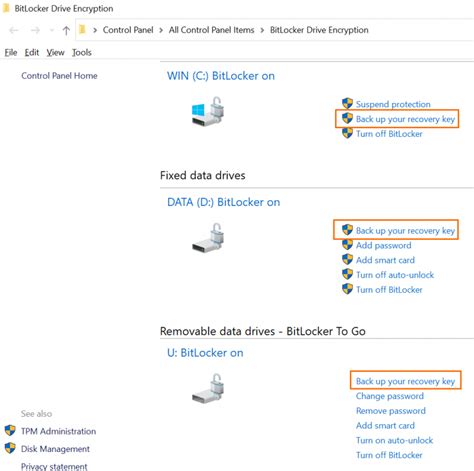 Image result for How to Save Recover Key BitLocker