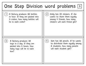 Toradh íomhá ar Multi-Step Division Word Problems