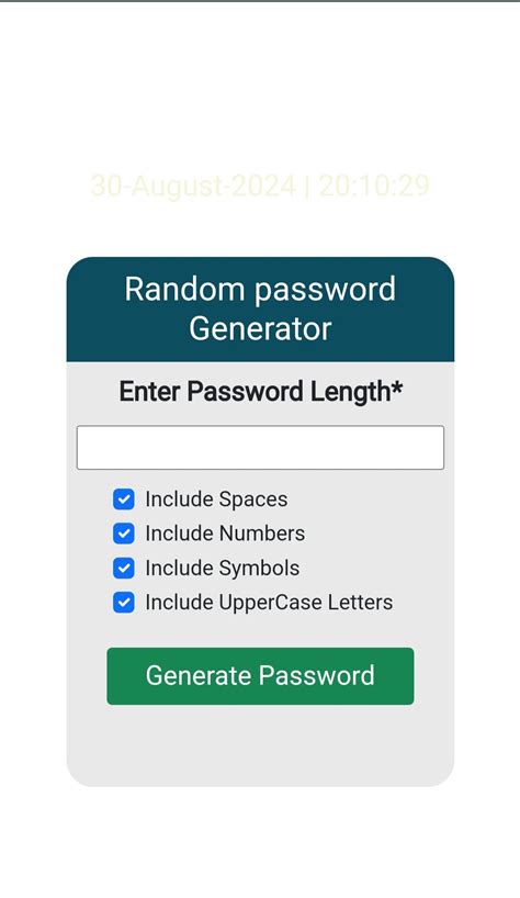 Toradh íomhá ar Generating a Random Password Using Python