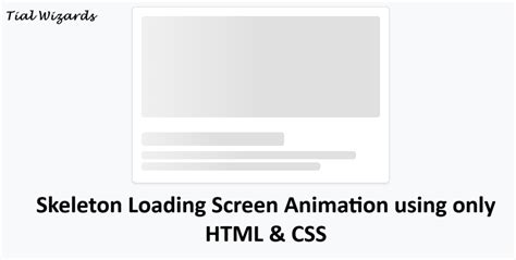Toradh íomhá ar HTML Skeleton Loading