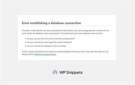Image result for WP Core Install Error Establishing a Database Connection