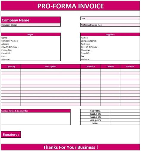 Proforma Invoice Excel に対する画像結果
