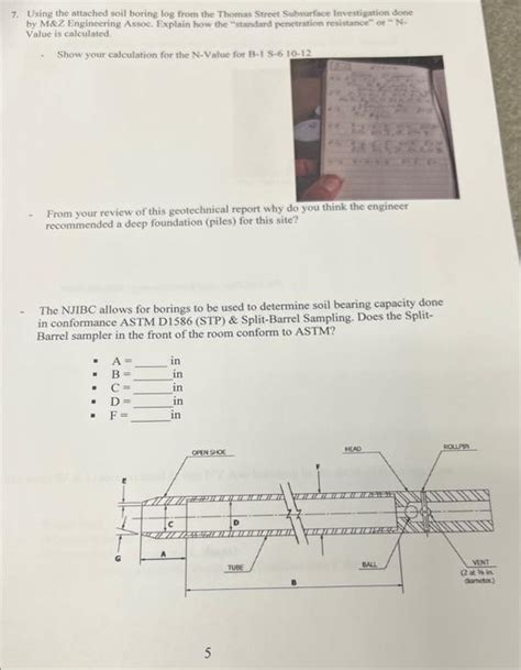 Image result for Soil Boring Log Example