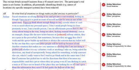 Image result for Example of a Coded Interview Transcript