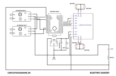 Image result for Line Follower Robot Using Arduino Circuit Diagram PDF