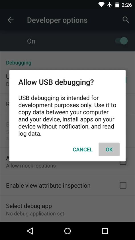 Image result for USB Debugging Android 1.1