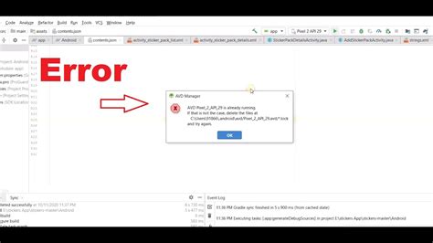 Image result for Android Studio Emulator Error
