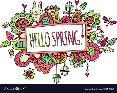 Image result for Hello Spring Drawing