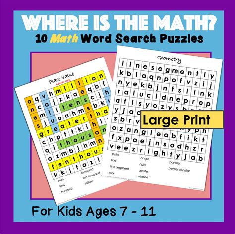 Image result for Math Word Search Answer Key