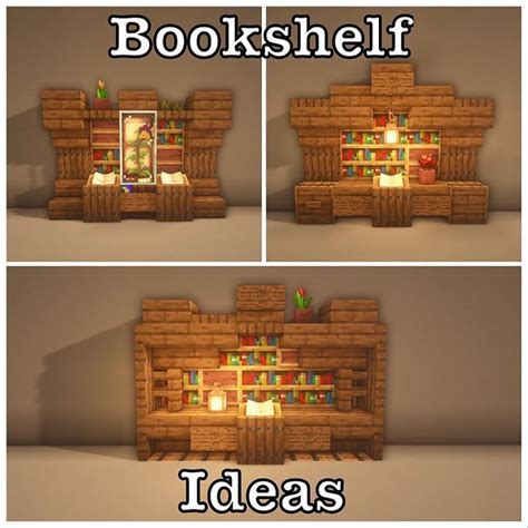 Image result for Minecraft Bookshelf Design