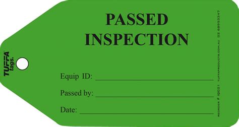 Image result for Quality Control Inspection Tag