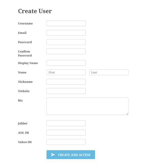 Image result for new.It User Form Template