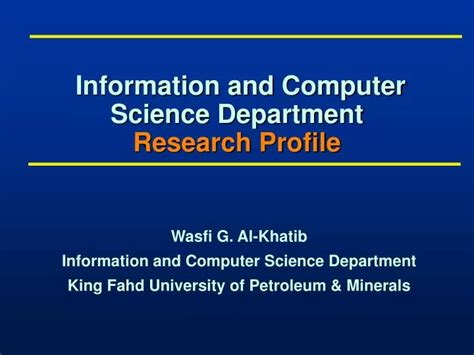 Image result for Computer Science Department Profile