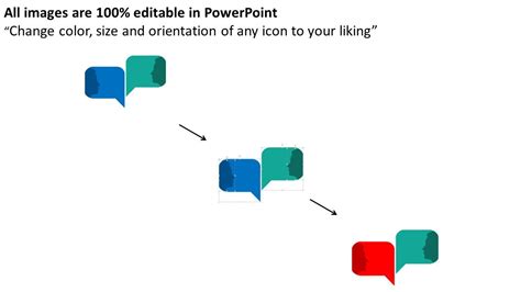 Two Way Communication Strategy Diagram Powerpoint Template
