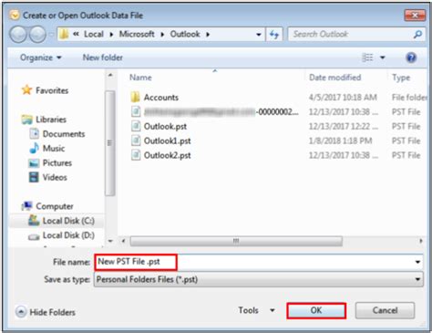 Image result for Create New PST File
