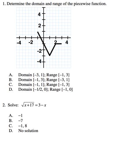 Afbeeldingsresultaten voor Piecewise Function Domain and Range