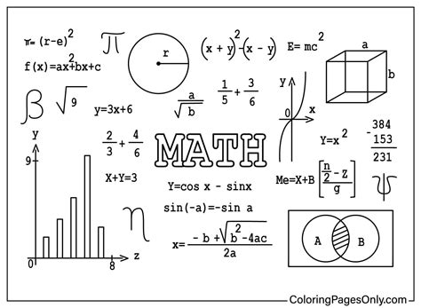 Image result for Math Symbols Coloring Pages