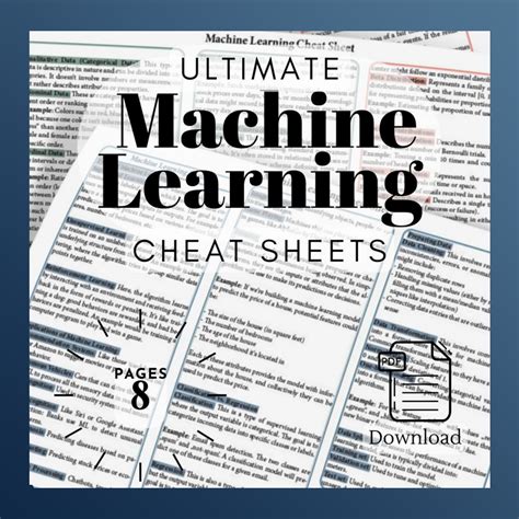 Toradh íomhá ar Machine Learning Concepts Cheat Sheet