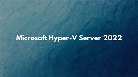 Toradh íomhá ar Hyper-V Server GUI