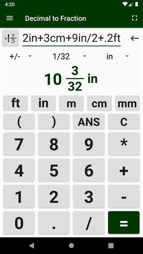 Image result for Fraction Conversion Calculator