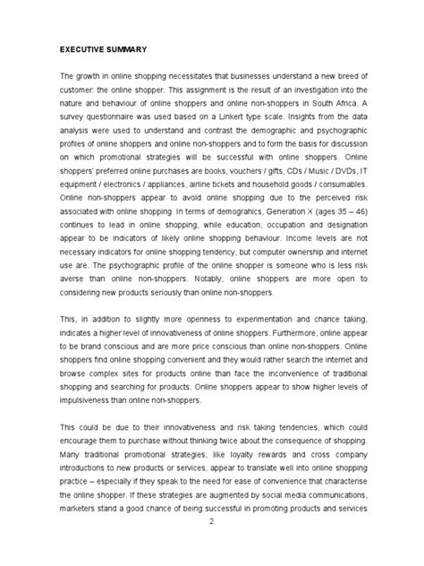 Image result for Shopper Statement Example