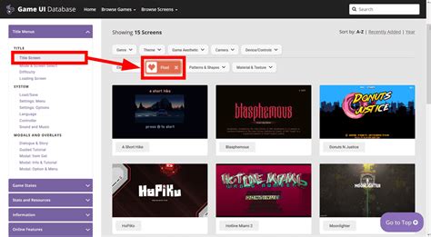 UI API and Database に対する画像結果