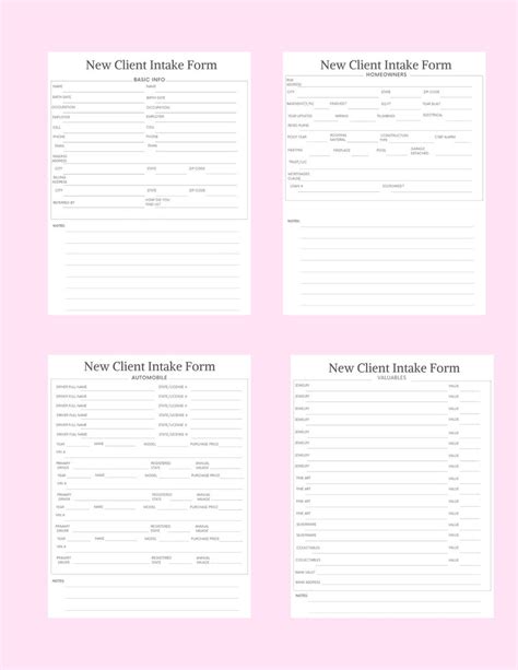 Afbeeldingsresultaten voor Life Insurance Intake Sheet