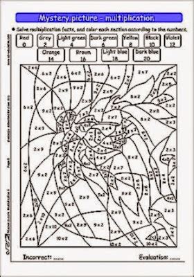 Multiplication Coloring Pages Free Hard に対する画像結果