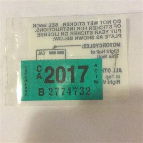 Image result for California License Plate Registration Sticker